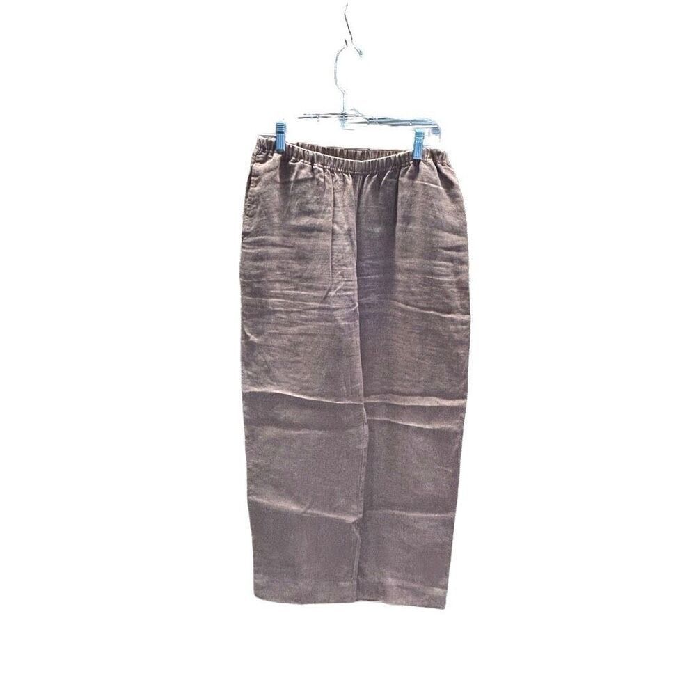 Russ Berens Carmel 100% Linen Extra Small (XS) Pants With Pockets